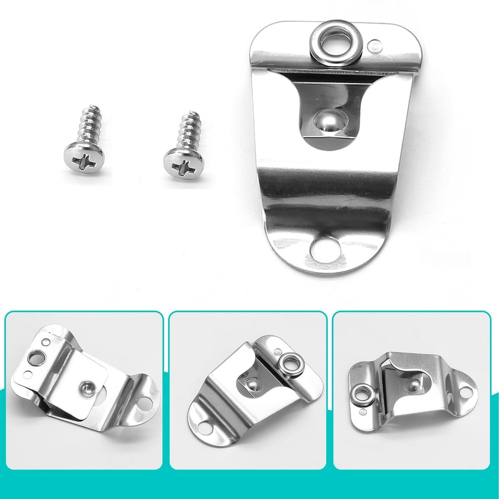 2Pcs Microphone Holders,Sturdy Mic Hanger Clip with Screws for Handheld Micro...