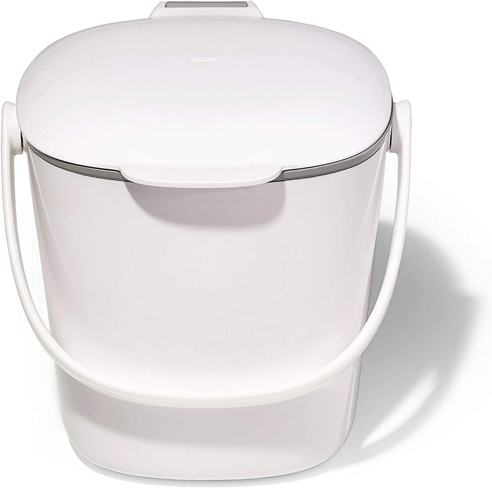 Good Grips Easy-Clean Compost Bin, White - 0.75 GAL
