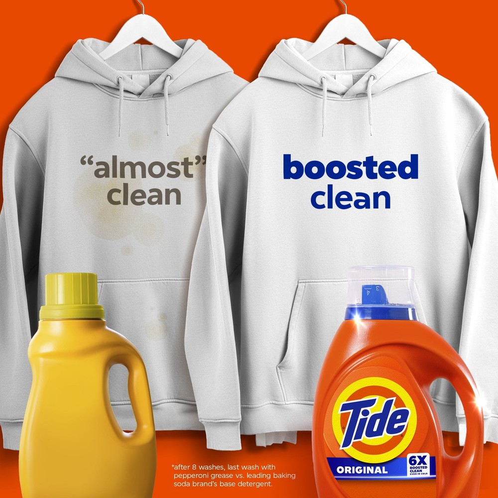 Laundry Detergent Liquid Boosted Cleaning Power Original Scent