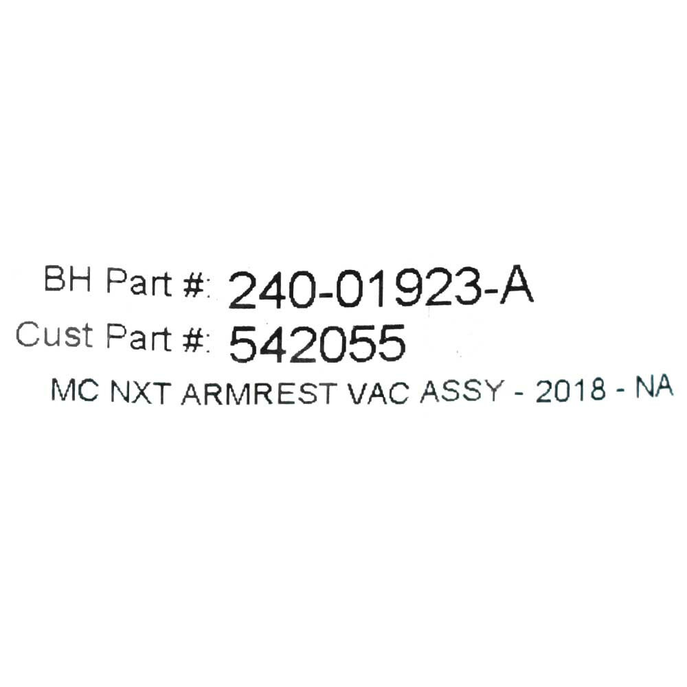 MasterCraft Boat Blank Side Panel 544015A | NXT Armrest 2018 (STBD)