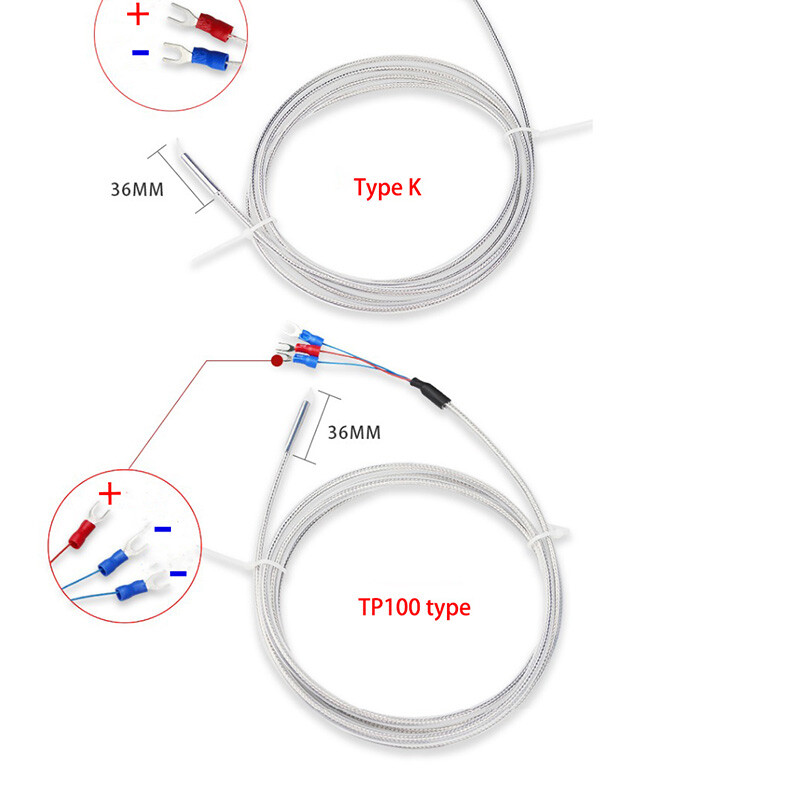 PTFE Thermocouple Temperature Sensing Wire K / PT100 Type Waterproof Midoni