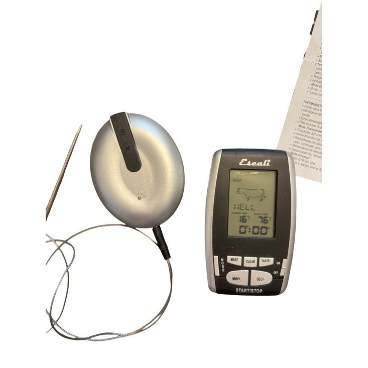 Escali Wireless Thermometer & Timer NEW