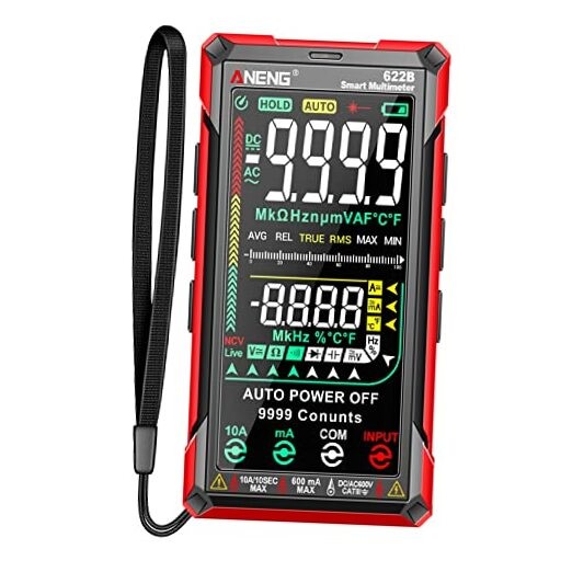 Multimeters, Digital Multimeter Tester Smart Touch Auto-Ranging 9999 Style A