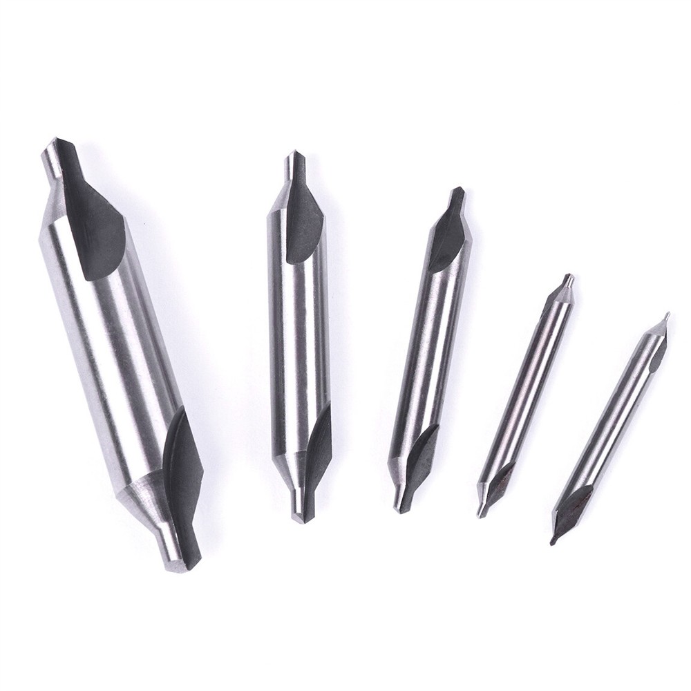 10Pcs 60 Degree Countersink Double Ended Center Drill Bits HSS Machining Tools