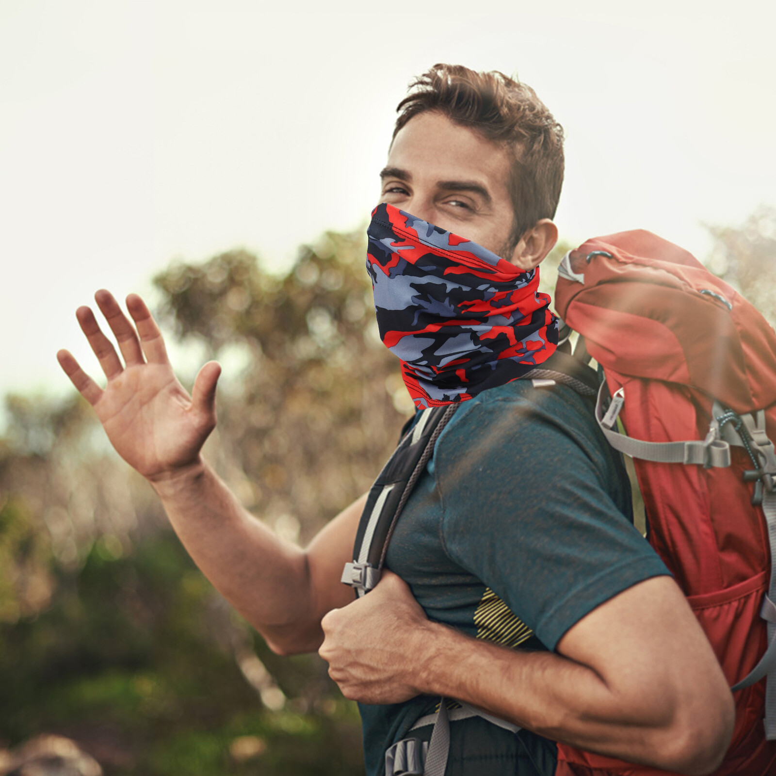 9PCS UV Neck Gaiter Scarf Cooling Face Mask Bandana Balaclava Sun & Dust Protect