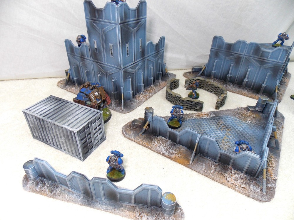 WARGAMING TERRAIN PAINTED BUNDLE 9 PIECE SET...ADVANCE ORDERS