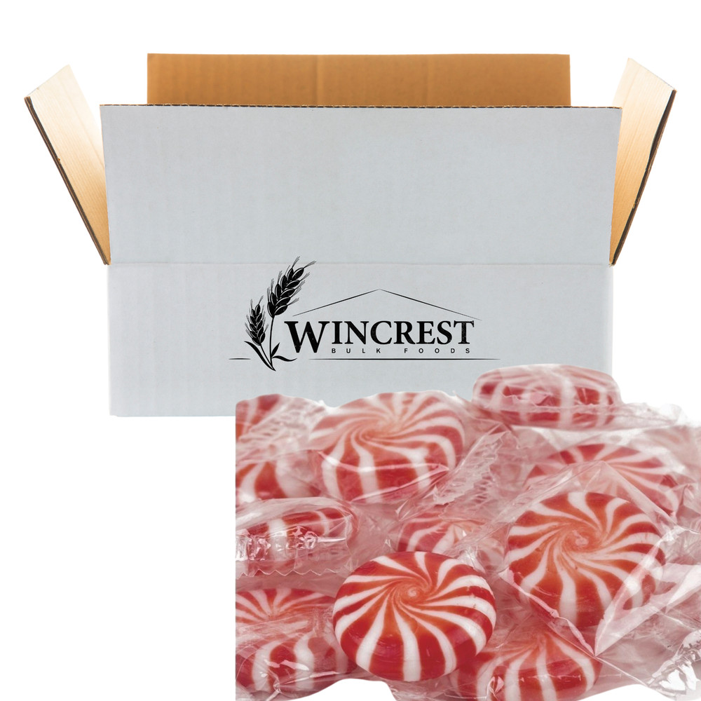 Peppermint Starlight Mints - Wrapped Hard Candy - 5 Lb Case - Free Shipping!