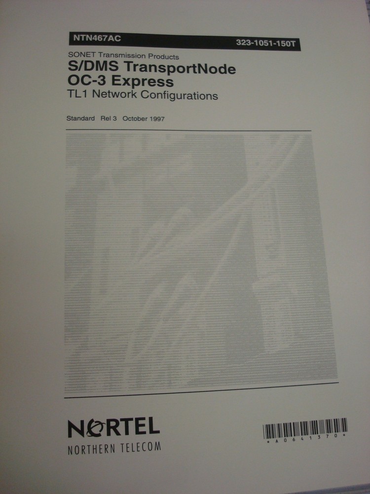 Nortel TL1 Network Manual #