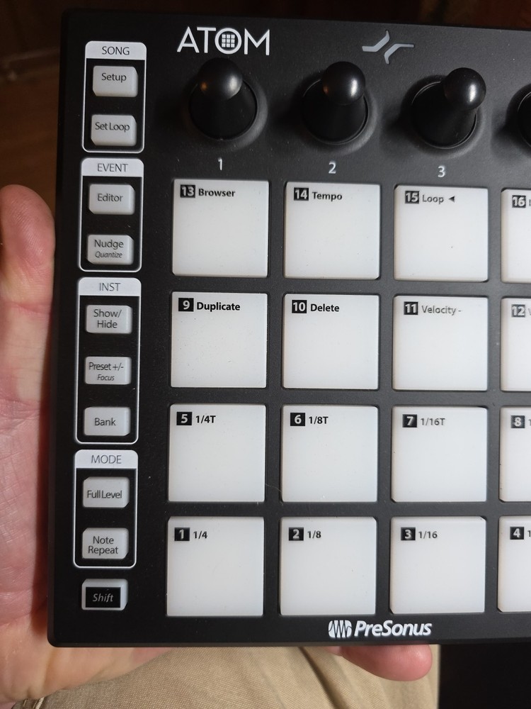 PreSonus ATOM Pad Controller USB MIDI Drum Pad for Studio/Beat Making - EUC