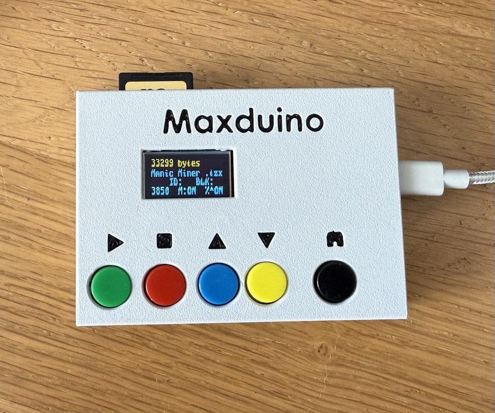 Maxduino Digital Tape Player - Updated to OLED Display