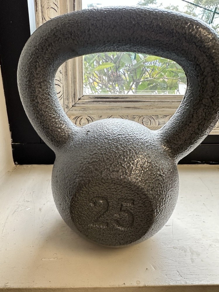 Cast Iron Kettlebell Single, 25 LBS