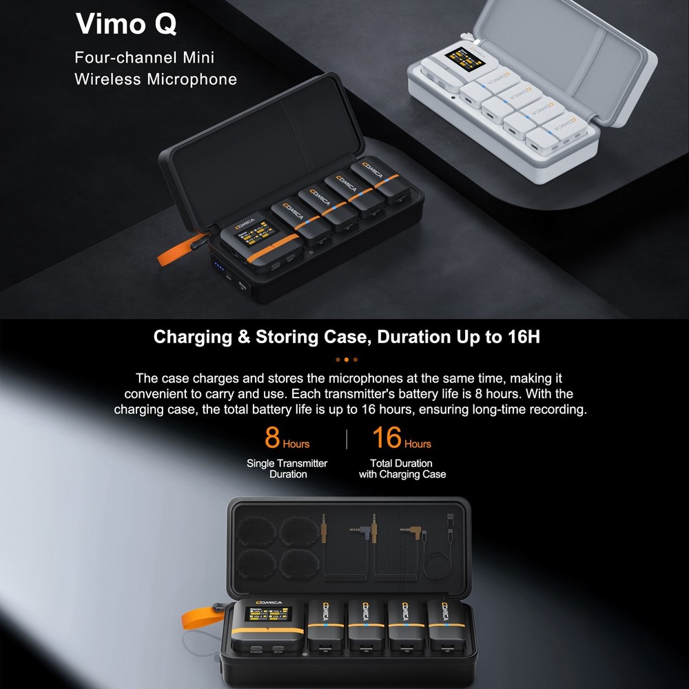 Comica Vimo Q Four-Channel Mini Wireless Lavalier Microphone System