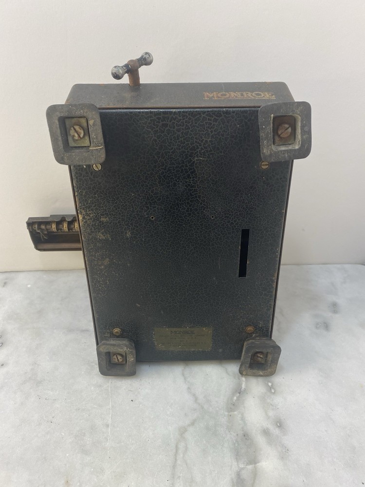 Vintage Monroed Mechanical Calculator High Speed Adding Calculator UNTESTED