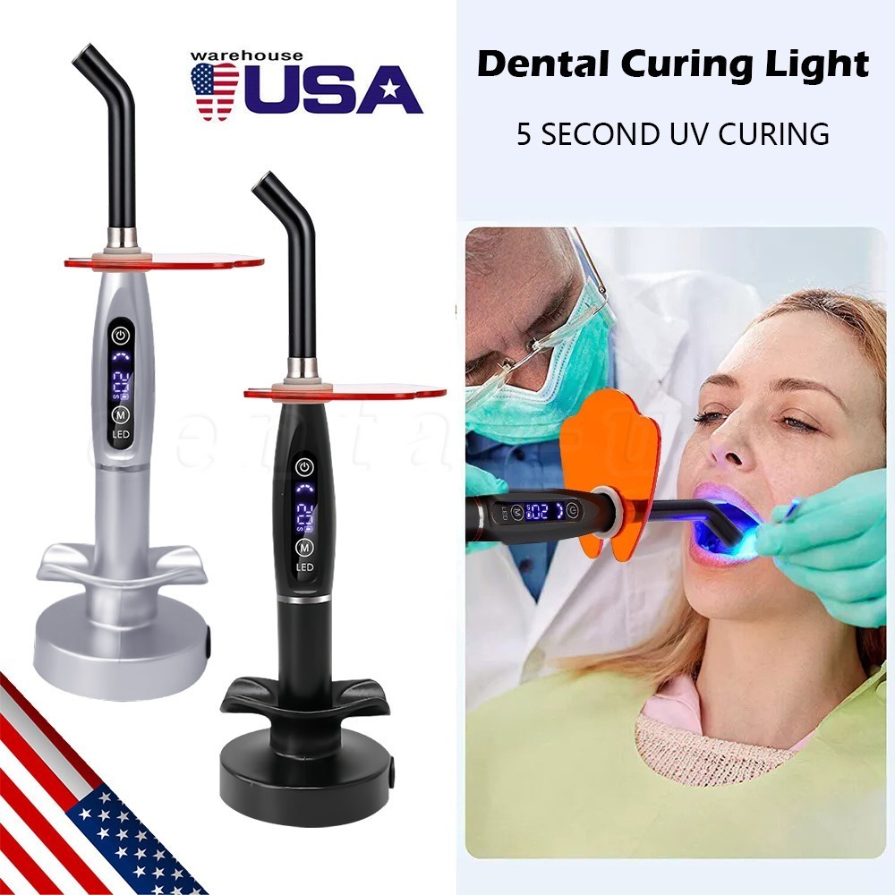 Lots Dental Wireless Cordless LED Cure Curing Light Lamp 2000mw 5W Tool Resin