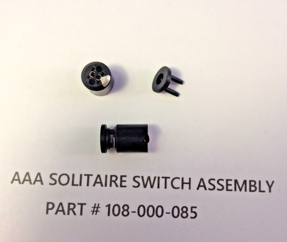 Authentic "AAA" Mini Maglite Solitaire Switch Repair Assembly 108-000-085