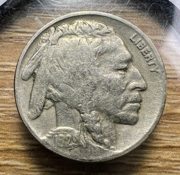 1929-P Buffalo Nickel - Actual Coin Shown - Free Shipping & Tracking INV#52