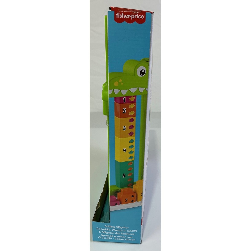 Fisher Price Adding Alligator Counting Learning Toy 10 Blocks