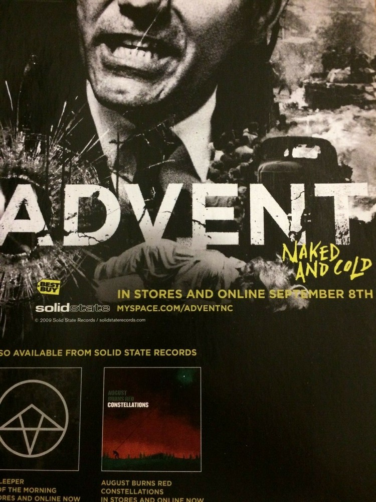 Advent, Naked and Cold, Full Page Promotional Ad