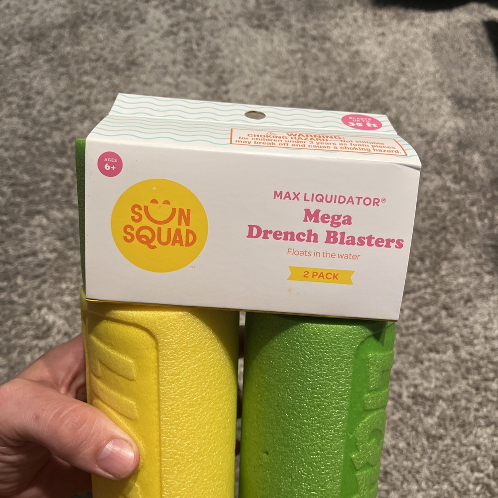 Sun Squad Max Liquidator Mega Drench Water Blasters 2 Pack