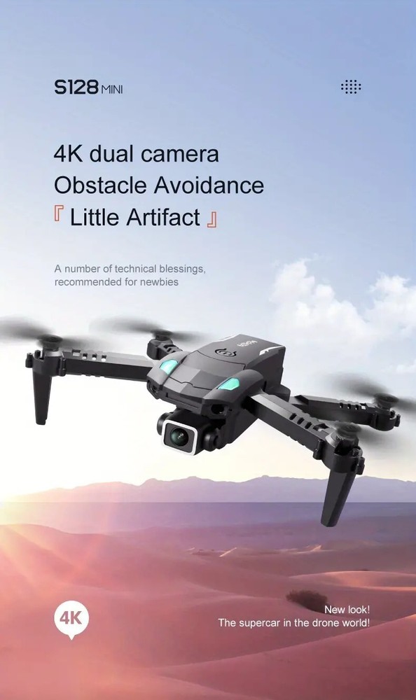 Mini Drones With 4K HD Dual Camera. WIFI Camera Foldable Quadcopter.