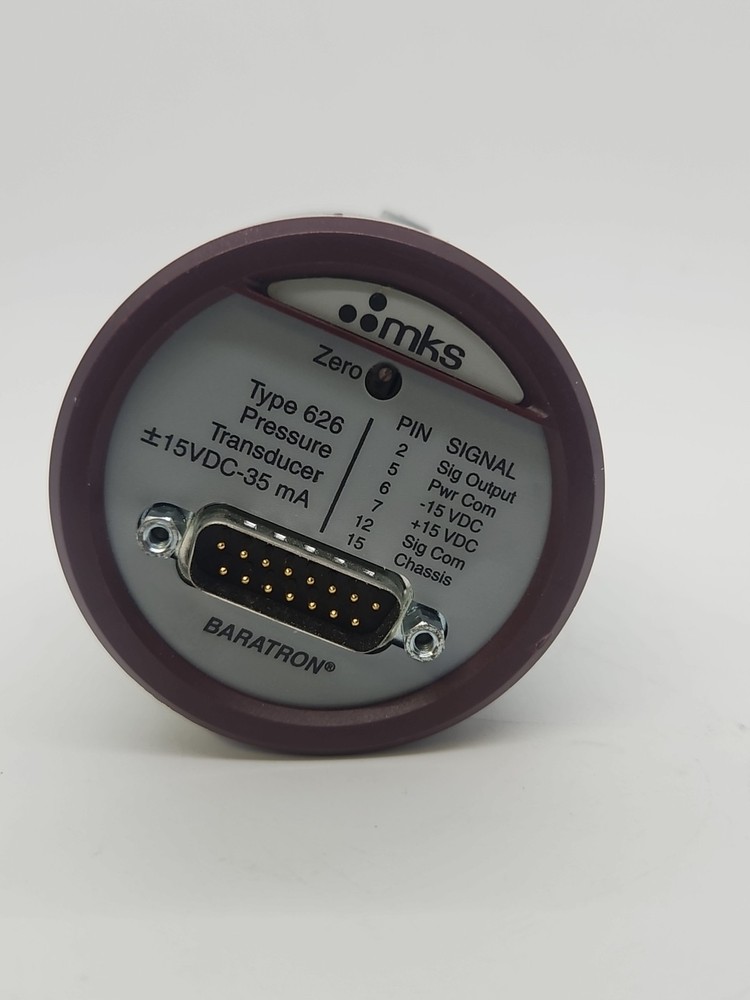 MKS 626B01TDE Baratron Capacitance Manometer - 10 Torr - Tested/Working.