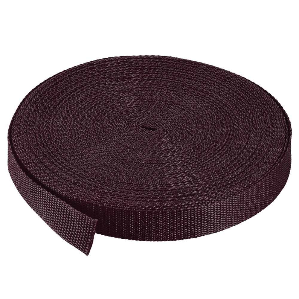 Lightweight Polypropylene Webbing Strap 1" 25 Yards Brown Strapping