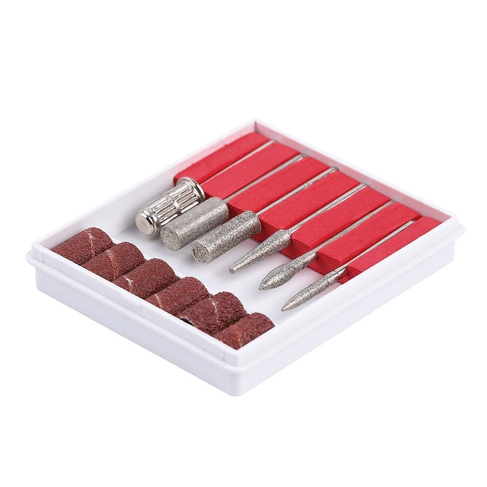 12pcs Electric Nail Drill Bits File Tool Manicure Machine Grind Head Tools Pack