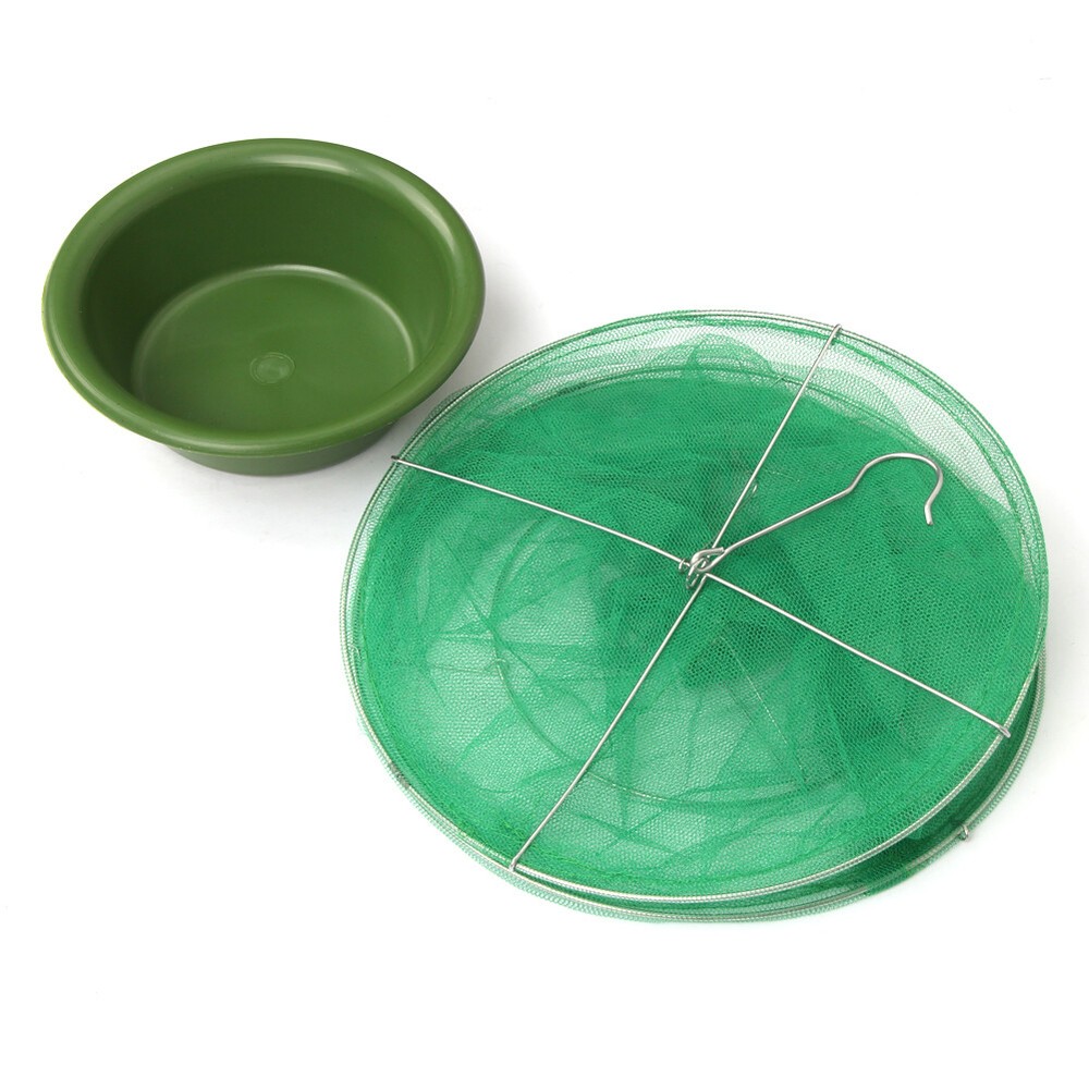 2 Pack Fly Trap Reusable Hanging Folding Ranch Trap Catcher Pest Control Killer