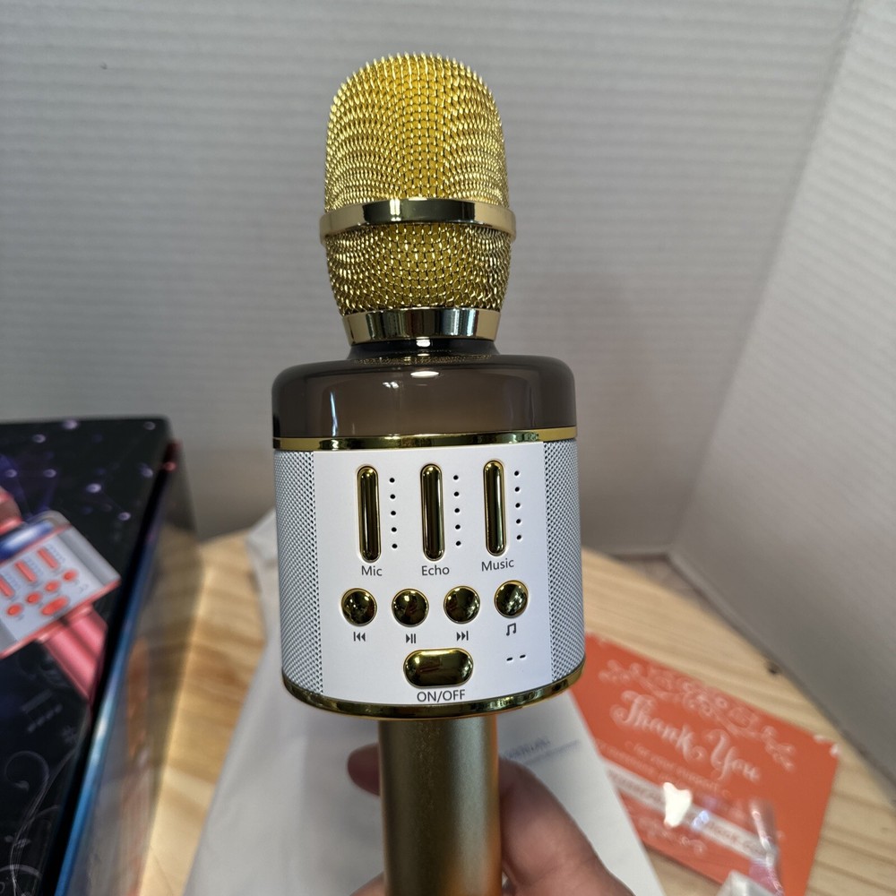 Multi-Functional Microphone By Amazmic, Karaoke, Records Bluetooth/SDCard Modes