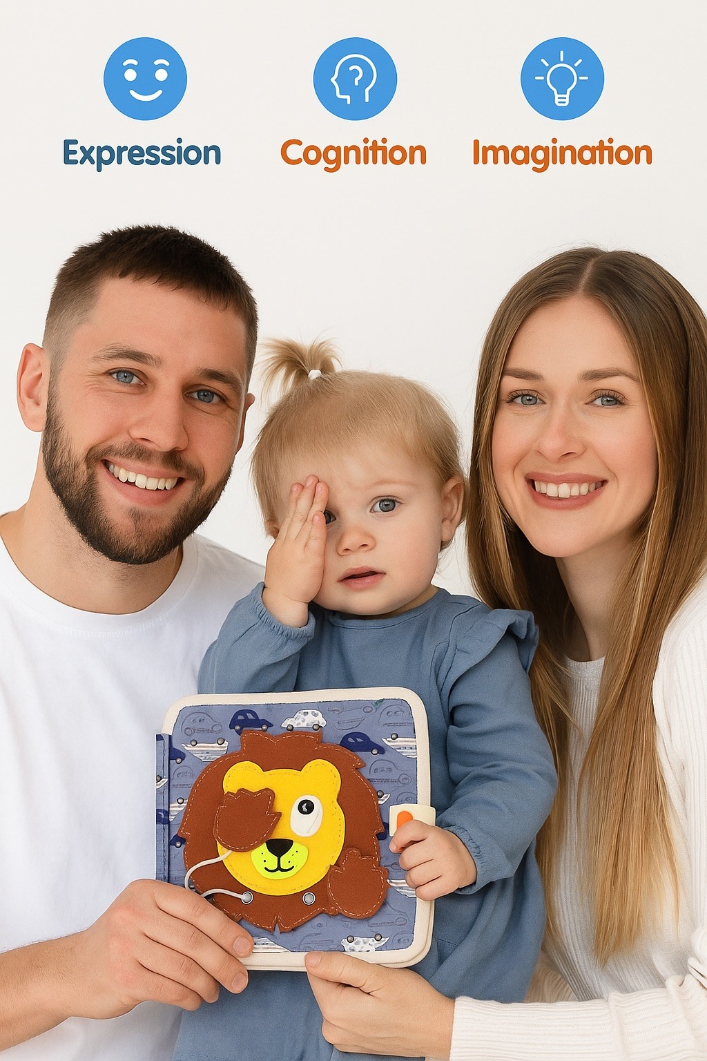 Busy Book Montessori Activity Felt Quiet Education Book Travel Toys Lion