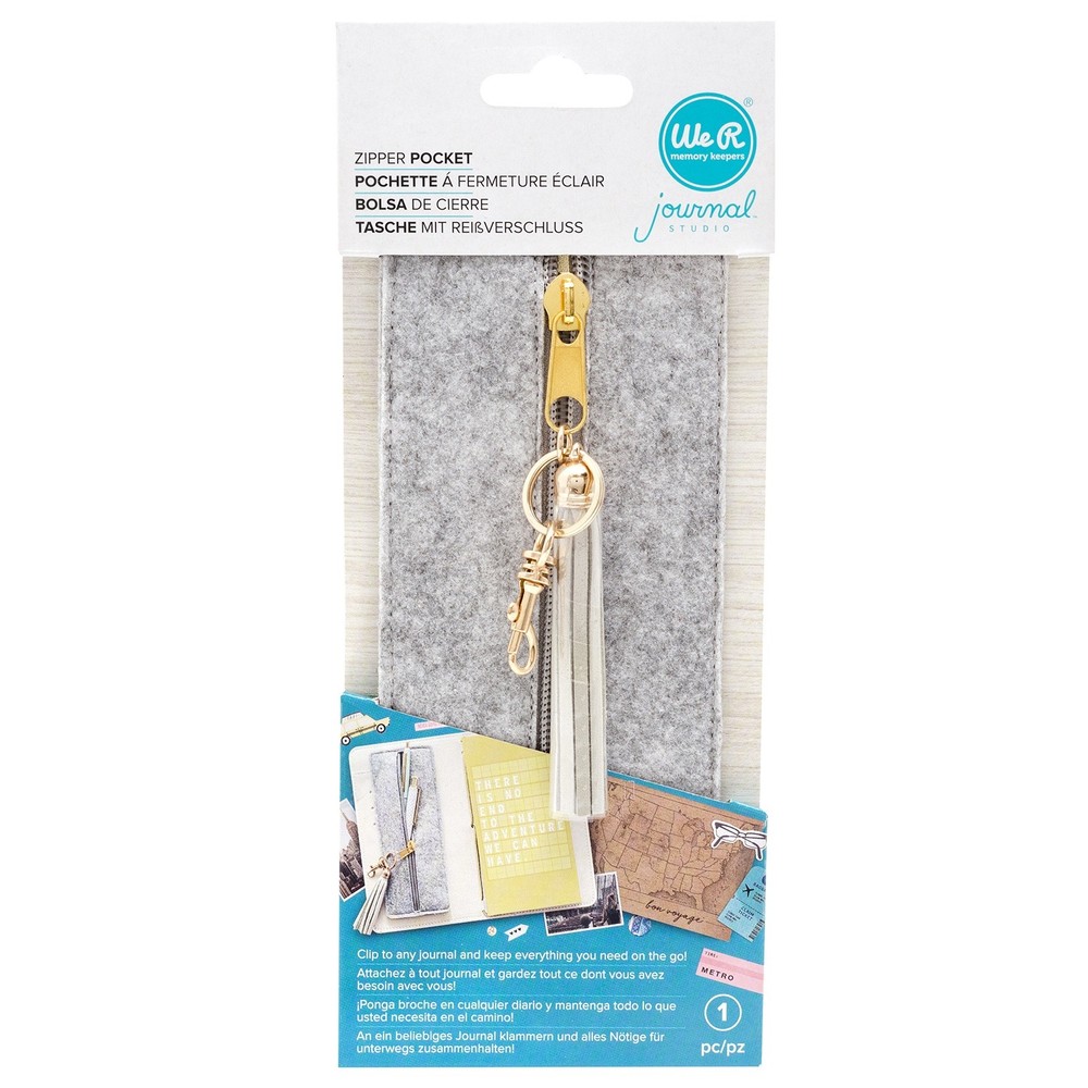 We R Journal Felt Zip Pocket-