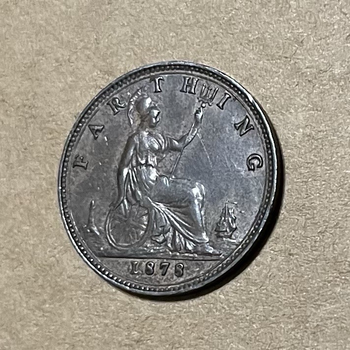 1878 Farthing - Great Britain Victoria EF