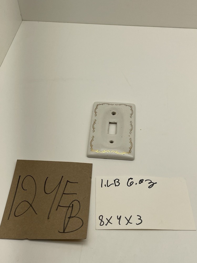 Vintage Porcelain Switch Plate