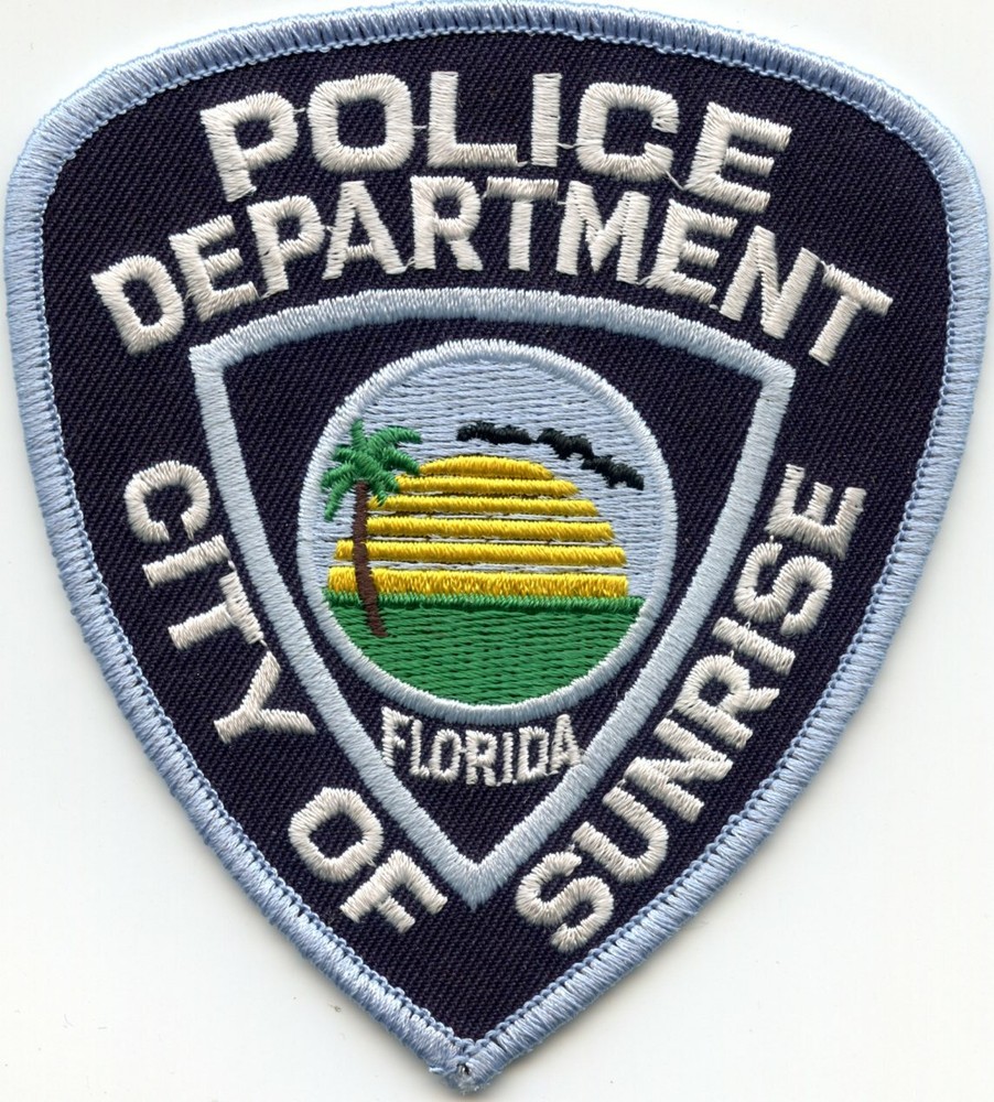 SUNRISE FLORIDA FL POLICE PATCH