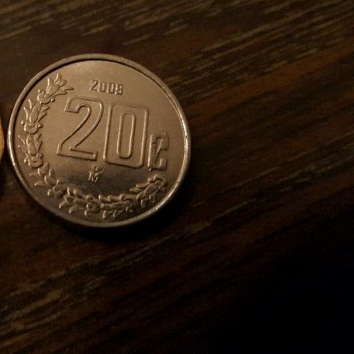 Scarse (2) 20 Centavos 2009 TYPE 1 & TYPE 2 Mexico