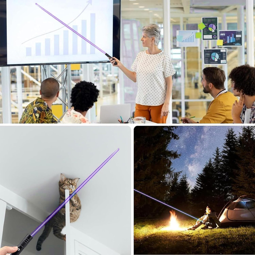 Purple Laser Pointer, High Power Laser Pointer, Suitable for Tv/Led/Lcd Screen D
