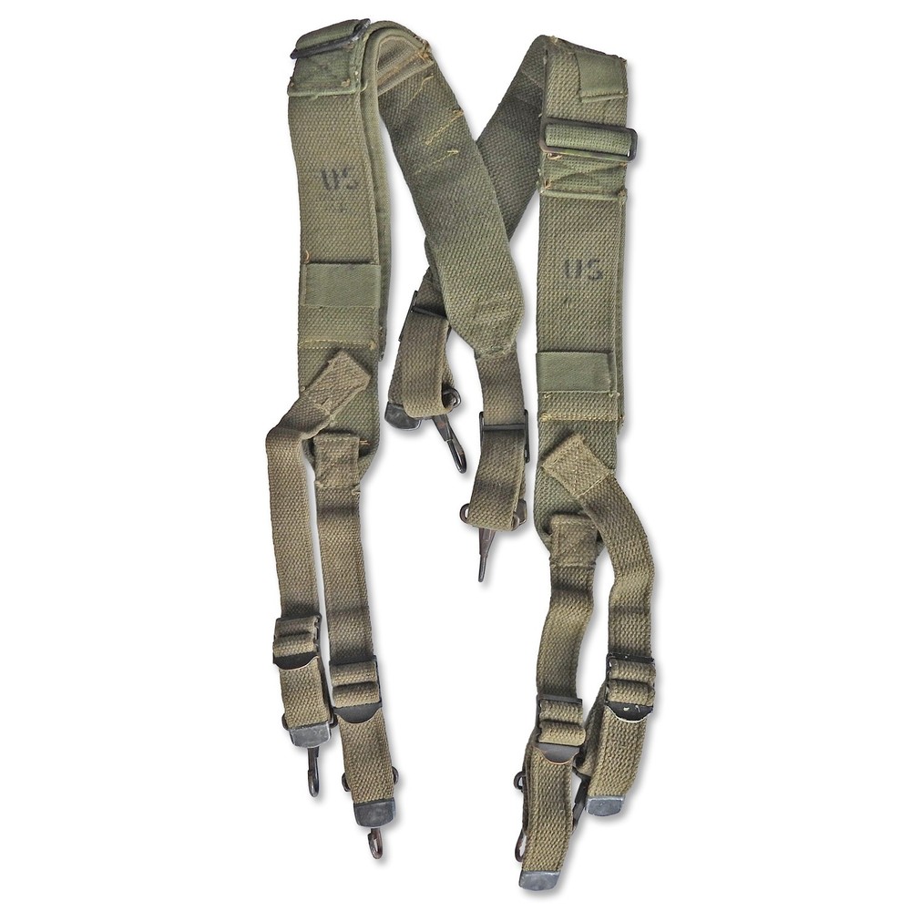 Original WWII U.S. M1944 Field Pack Cargo Suspenders