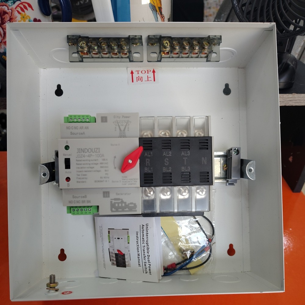 Automatic Generator Transfer Switch 100A 4P 4-Wire 230/400V Automatic/Manual Gen