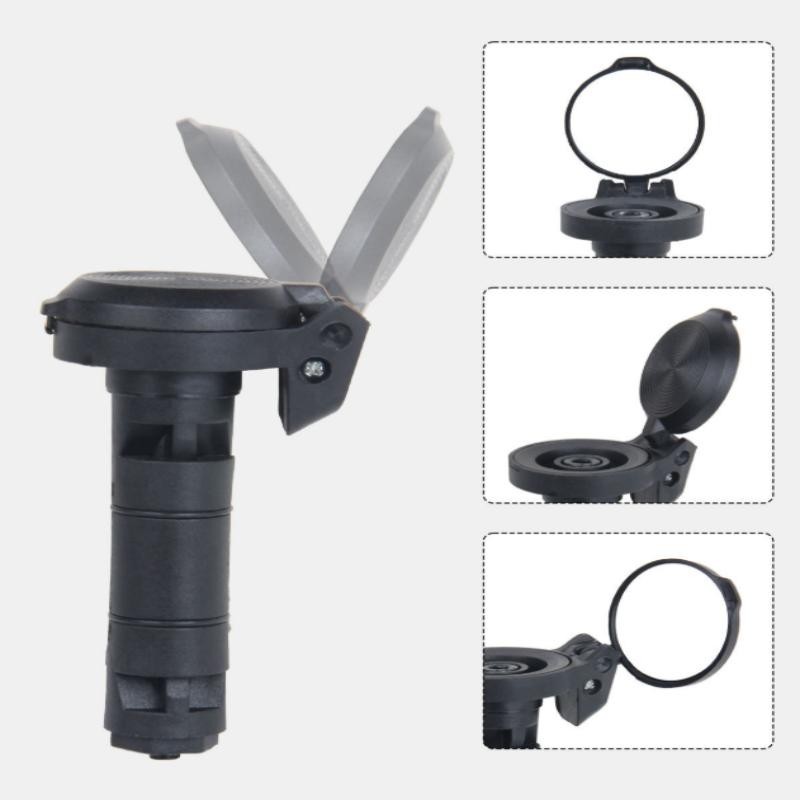 Nylon Frame Bicycle Bar End Mirror 360 Degree Adjustable Viewing Angle