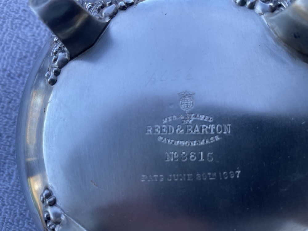 Vintage Reed & Barton Silverplate Tea Coffee Service Set 5 Piece With Platter