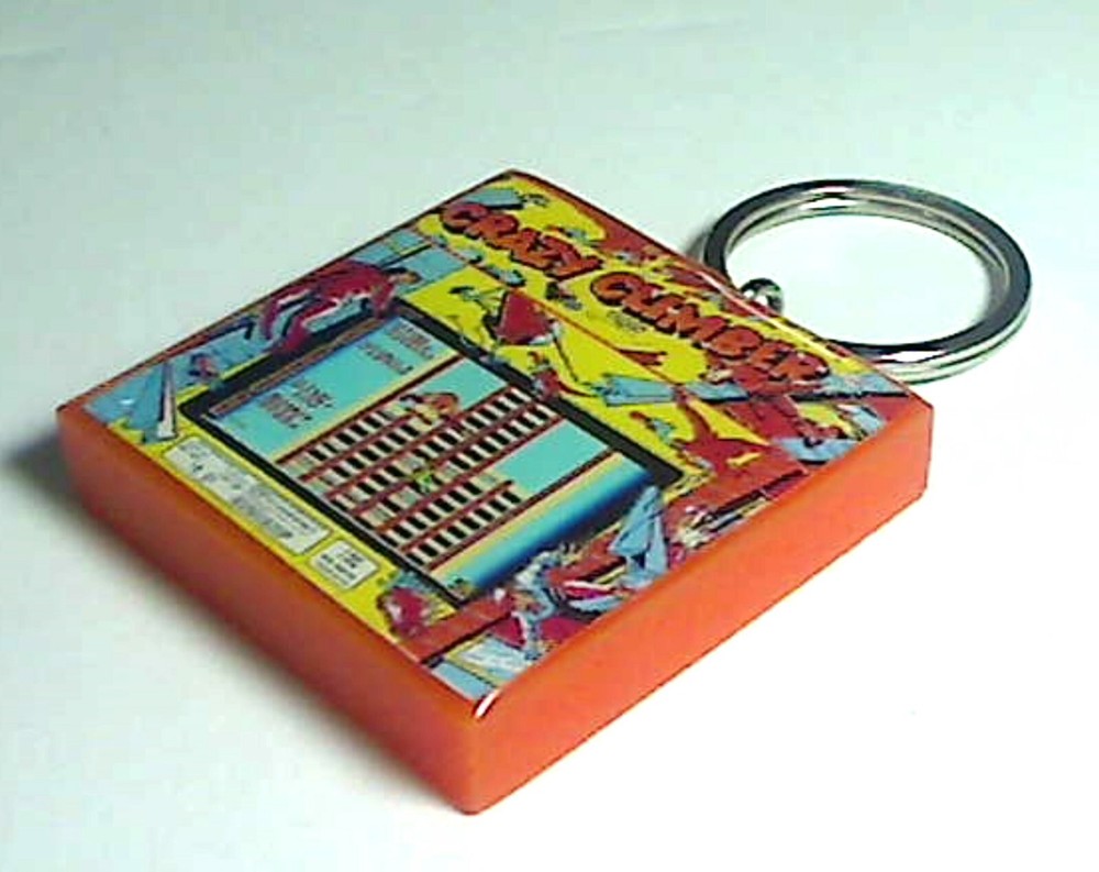 Crazy Climber Arcade Coin Door accessory Keychain