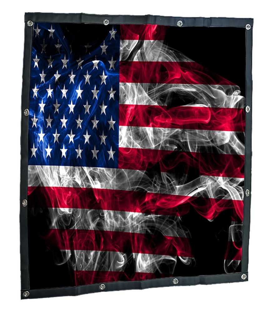 Freightliner FLC120 Premium Mesh Smoky Flag Bug Screen