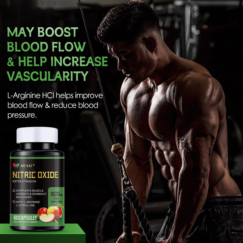 Nitric Oxide & Circulation Booster | L-Arginine, L-Citrulline | Extra Strength