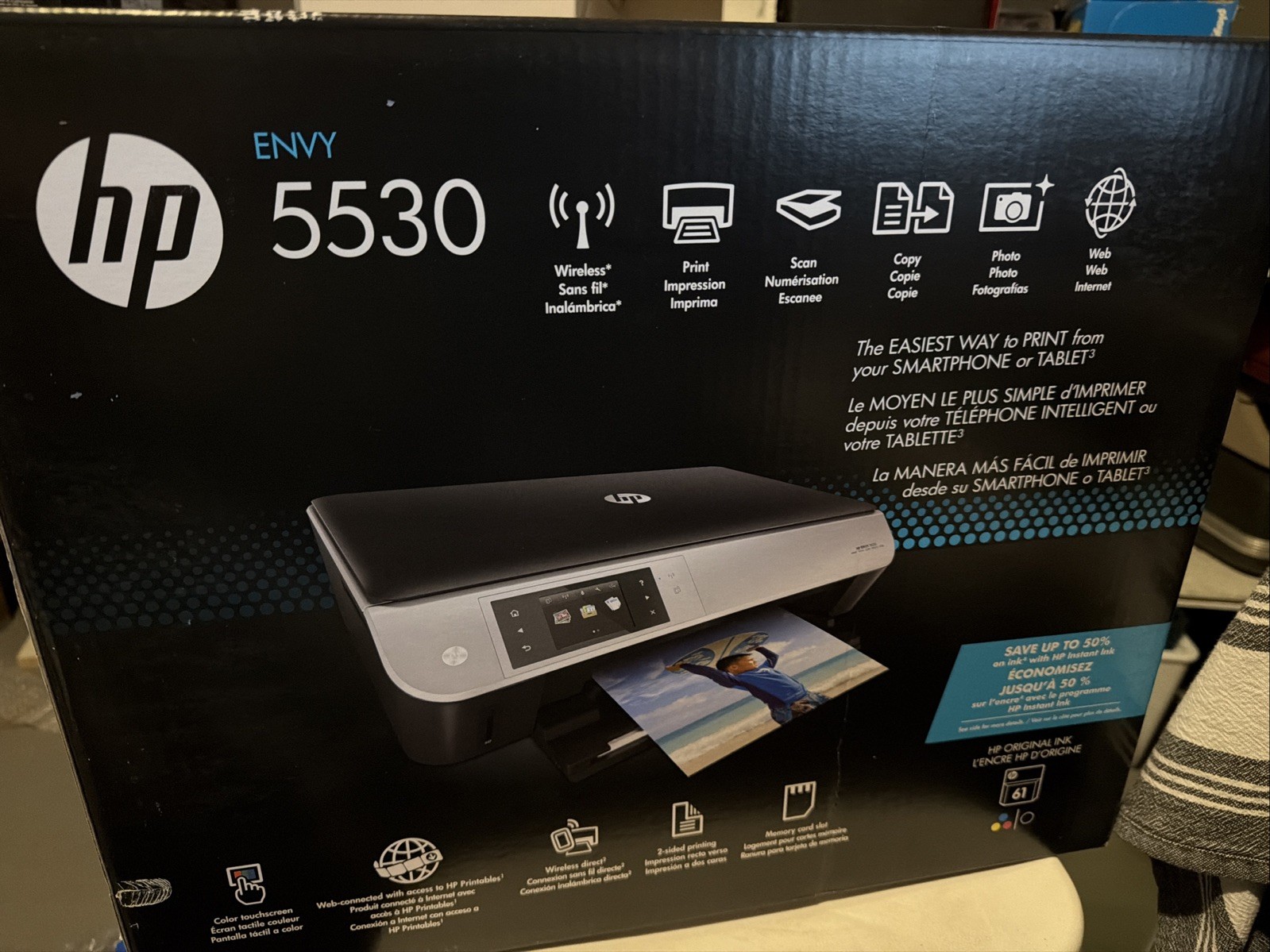 Brand New HP Envy 5530 Wireless All-in-One Photo Inkjet Printer