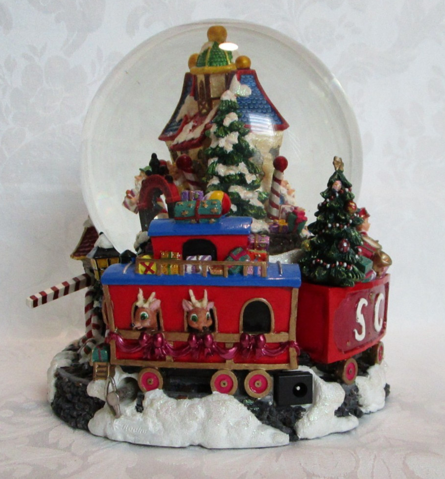 Christopher Radko North Pole Express Large Snowglobe