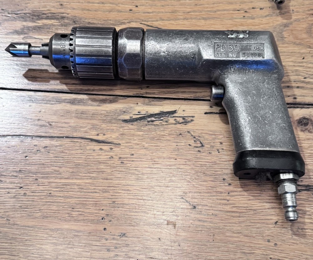 Snap-on PD30 Air Pneumatic Drill, Tested no Chuck Key
