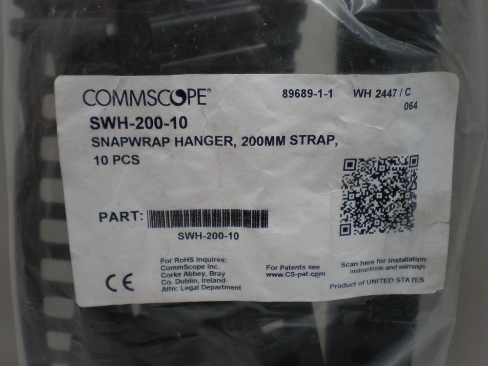 SWH-200-10 - Commscope. PIM-Guard®, SnapWrap Hanger Cable Management Strap