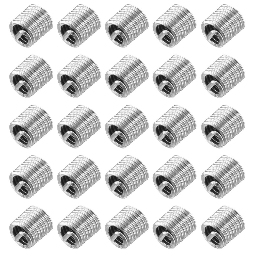 50pcs Wire Thread Inserts 8-32 UNC 1.5D Helical Threaded Sleeve Thread Repair