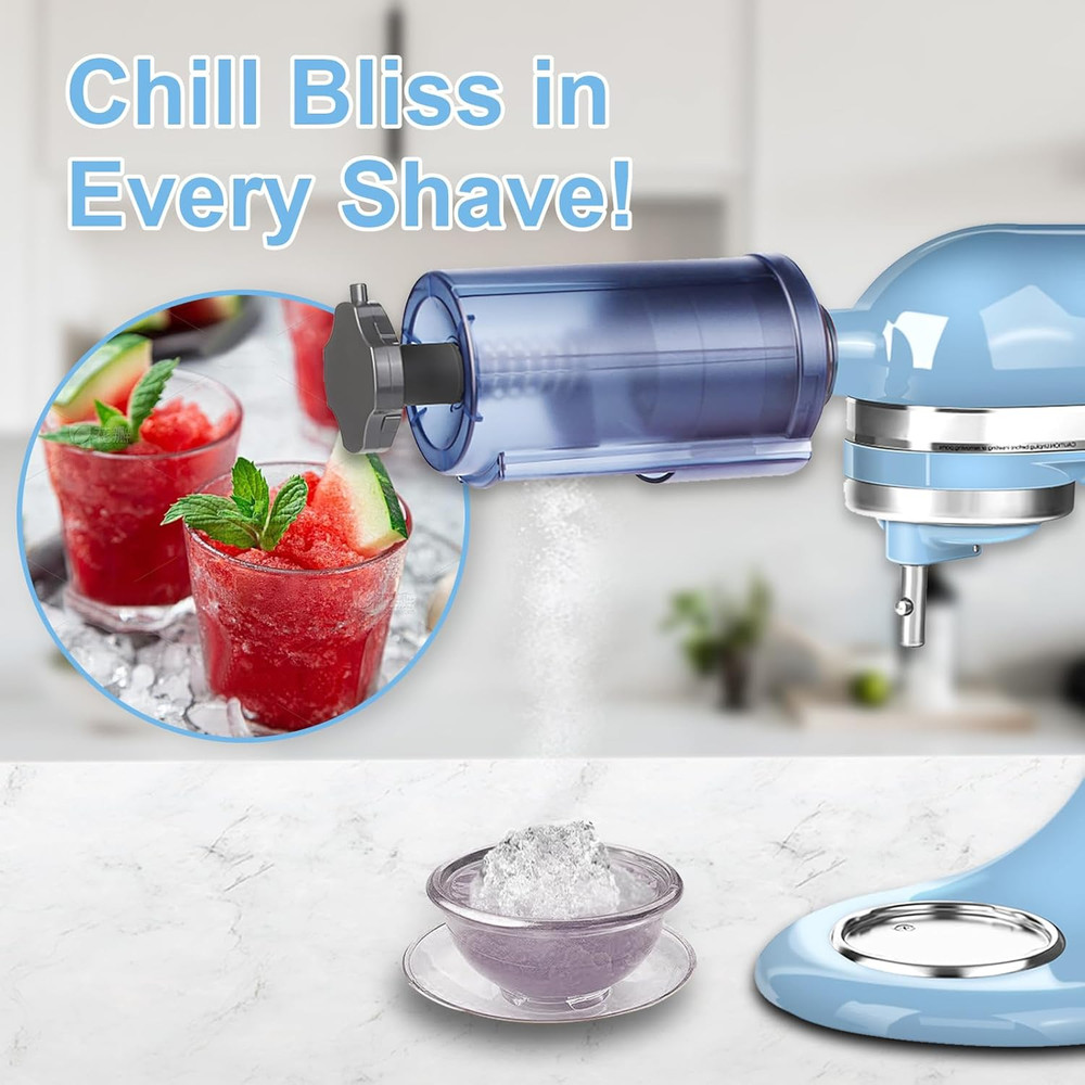 KitchenAid Shaved Ice Attachment - Snow Cone Maker with 8 Ice Molds