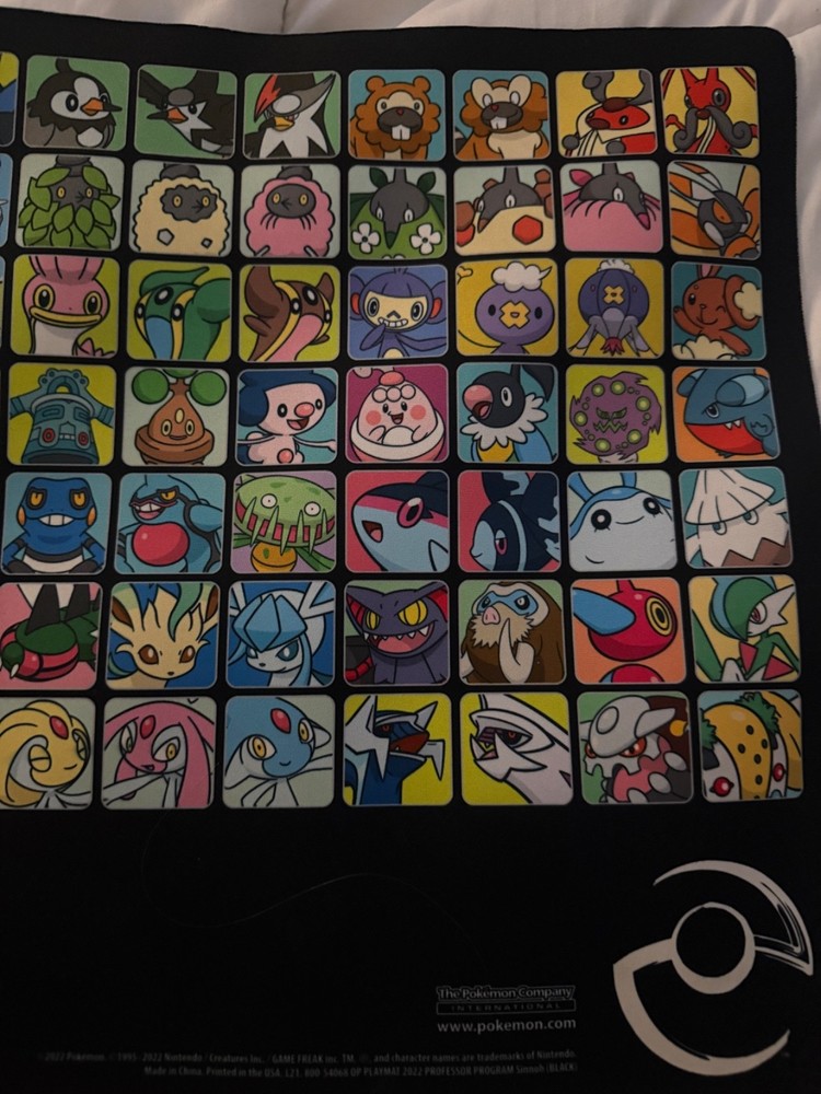 Play! Pokemon Professor program playmat Generation 4 (Black)